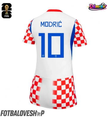 Chorvatsko Luka Modric #10 Dámské Domácí Dres MS 2026 Krátký Rukáv